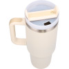 EXTRALINK Black Forest | Thermo Mug With Straw | Thermos With handle, 1200ml, Beige - (EX.28617)