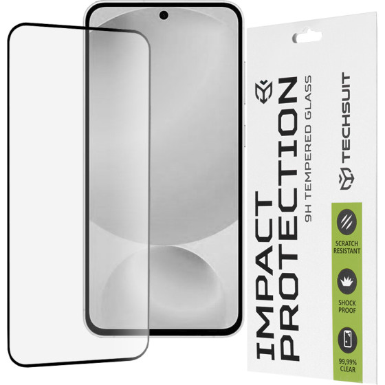 Techsuit - 111D Full Cover / Full Glue Glass - Samsung Galaxy S25 Fe - Black