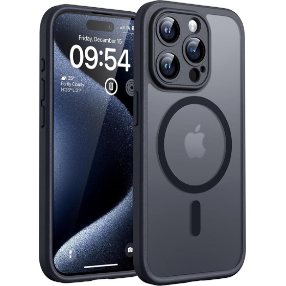 Techsuit - Purefrost Magsafe - Iphone 15 Pro Max - Frosted Black