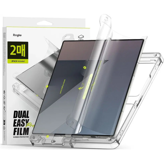 Ringke Dual Easy Pro 2-Pack Protective Film For Samsung Galaxy Z Fold 7 - Transparent - (28108-0)