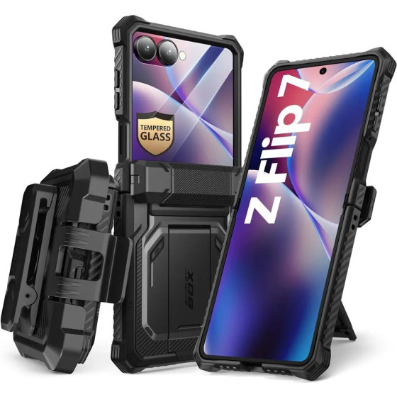 Supcase Iblsn Armorbox Case For Samsung Galaxy Z Flip 7 - Black - (28444-0)