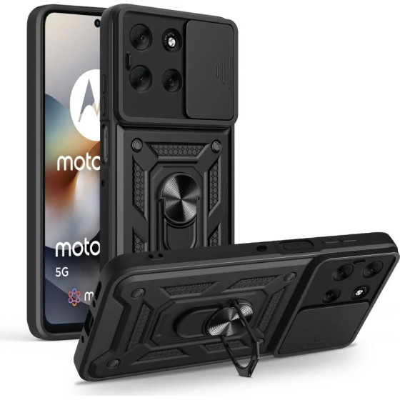 Tech-Protect Camshield Pro Case For Motorola Moto G56 5G - Black - (28544-0)