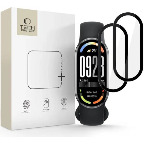 Tech-Protect Glass Flex+ 2-Pack Hybrid Glass For Xiaomi Smart Band 10 / 10 Nfc - Black - (28572-0)