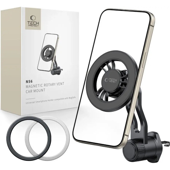 Tech-Protect N56 Magsafe Car Air Vent Mount - Black - (28600-0)