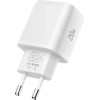 Tech-Protect NCA20 Pd 20W QC3.0 USB-A / USB-C Wall Charger - White - (28549-0)