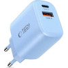 Tech-Protect NCA30 Pd 30W QC3.0 USB-A / USB-C Wall Charger - Blue - (28587-0)