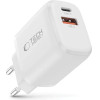 Tech-Protect NCA30 Pd 30W QC3.0 USB-A / USB-C Wall Charger - White - (28546-0)
