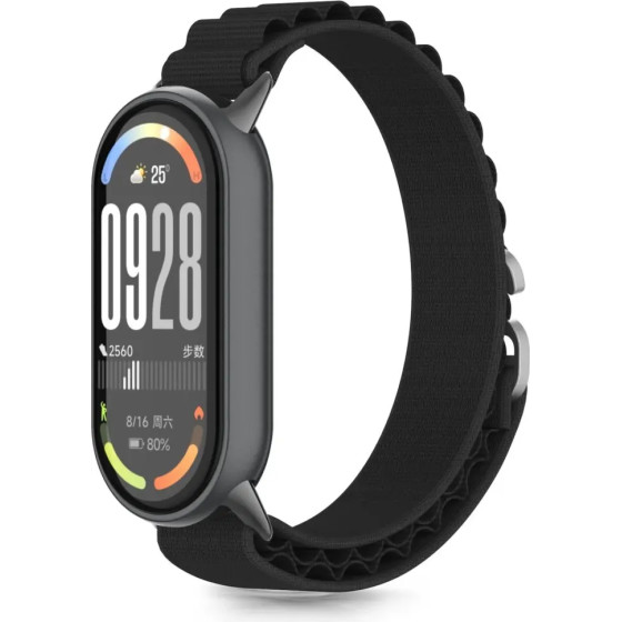 Tech-Protect Nylon Pro Strap For Xiaomi Smart Band 8 / 9 / 10 / Nfc - Black - (28621-0)