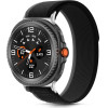 Tech-Protect Nylon Stripe Strap For Samsung Galaxy Watch 40/44/46 Mm - Black And Orange - (28606-0)