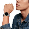Tech-Protect Nylon Stripe Strap For Samsung Galaxy Watch 40/44/46 Mm - Black And Orange - (28606-0)