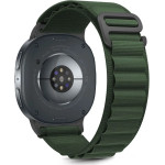 Tech-Protect Nylon Stripe Strap For Samsung Galaxy Watch 40/44/46 Mm - Green - (28609-0)