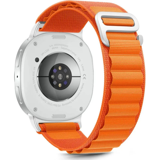 Tech-Protect Nylon Stripe Strap For Samsung Galaxy Watch 40/44/46 Mm - Orange - (28608-0)
