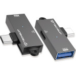 Techsuit - Adapter Datablitz (A21) - Type-C, USB3.0, PD100W, 5GBps - Gray