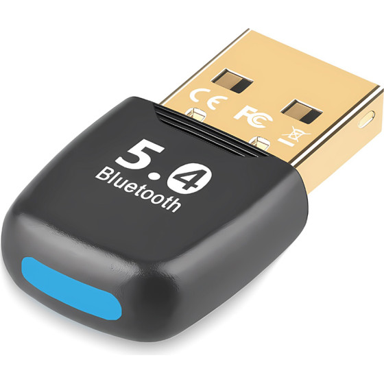 Techsuit - Bluetooth Adapter Bluejet (A20) - For PC, Bluetooth 5.4, Plug&Play, EDR&Ble - Black