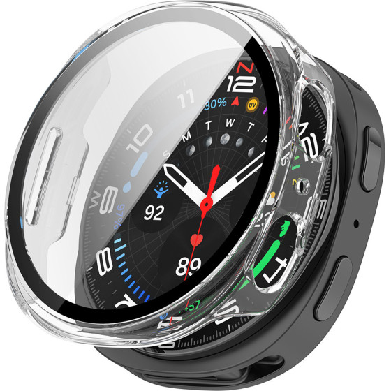 Techsuit - Defense360 Pro + Screen Protector - Samsung Galaxy Watch8 40mm - Clear