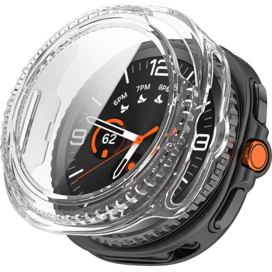 Techsuit - Defense360 Pro + Screen Protector - Samsung Galaxy Watch8 Classic - Clear