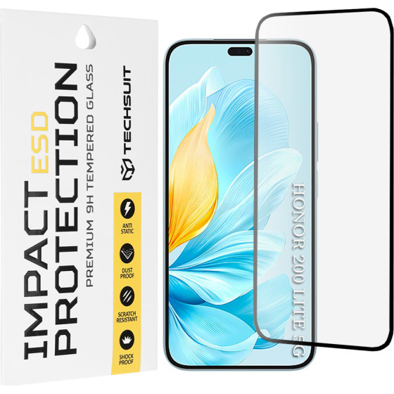 Techsuit - Esd Glass - Honor 200 Lite - Black