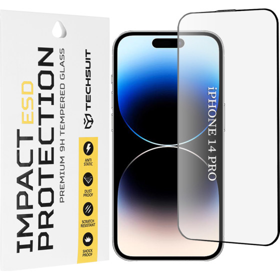 Techsuit - Esd Glass - Iphone 14 Pro - Black