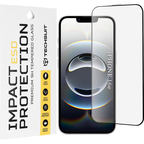 Techsuit - Esd Glass - Iphone 16e - Black