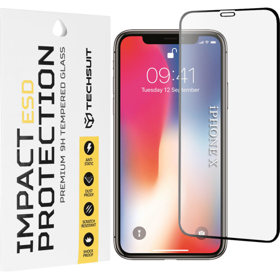 Techsuit - Esd Glass - Iphone X / Iphone Xs / Iphone 11 Pro - Black