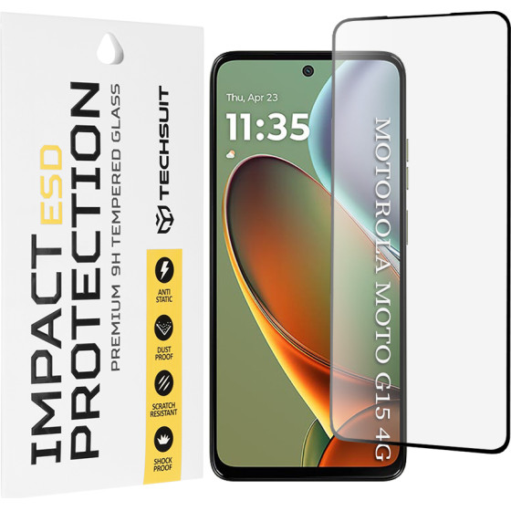 Techsuit - Esd Glass - Motorola Moto G15 / G15 Power - Black