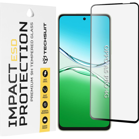 Techsuit - Esd Glass - Oppo A5 Pro 4G / A5 Pro 5G - Black