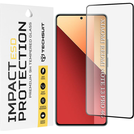 Techsuit - Esd Glass - Xiaomi Redmi Note 13 Pro 4G / Poco M6 Pro 4G - Black