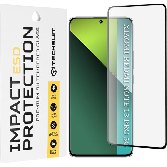 Techsuit - Esd Glass - Xiaomi Redmi Note 13 Pro 5G / Poco X6 - Black