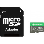 Techsuit - Memory Card THCM11 (THCM11832) - With Adapter, MicroSDHC, Class 10, 32GB - Green