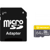 Techsuit - Memory Card THCM11 (THCM11964) - With Adapter, MicroSDHC, Class 10, 64GB, 100MB/s, 60MB/s - Yellow