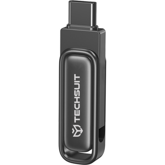 Techsuit - Memory Stick THSM34 (THSM34764) - Dual-Interface Usb 3.2, Type-C FlashDrive, 64GB, 25M/s, 100M/s - Tarnish