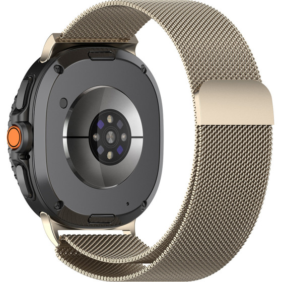 Techsuit - Watchband (W009) - Samsung Galaxy Watch8 40mm/Watch8 44mm/Watch8 Classic - Natural Titanium