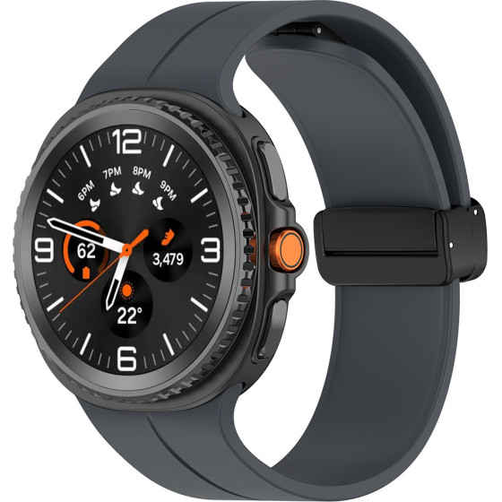 Techsuit - Watchband (W011) - Samsung Galaxy Watch8 40mm/Watch8 44mm/Watch8 Classic - Gray