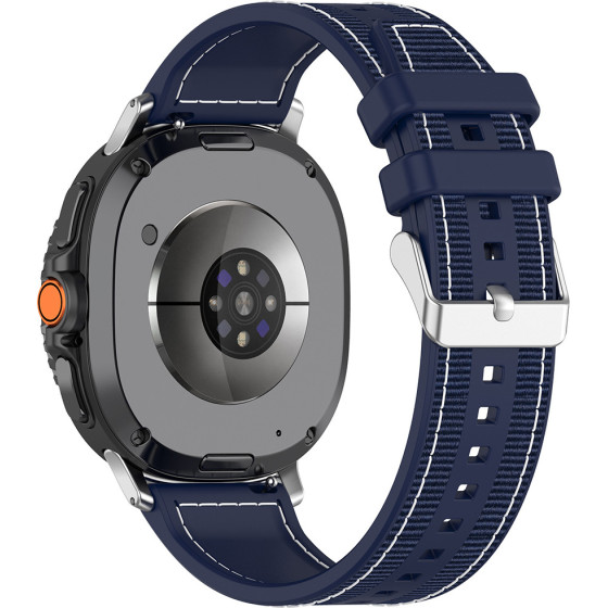 Techsuit - Watchband (W051) - Samsung Galaxy Watch8 40mm/Watch8 44mm/Watch8 Classic - Dark Blue