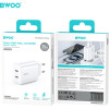 BWOO CDA206 Pd Wall Charger 1x USB-C Port 35W white