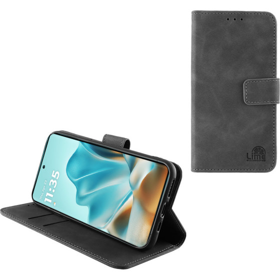 Lime Successories Lime ���� Motorola Moto Edge 60 Fusion 5G 6.67'' Essential Magnet Book Stand Clip GREY
