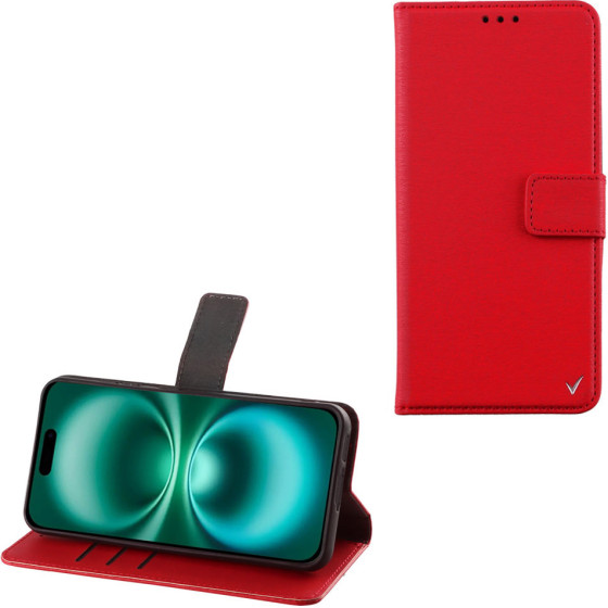 Volte-Tel ���� Iphone 17 6.3'' Allure Magnet Book Stand Clip RED