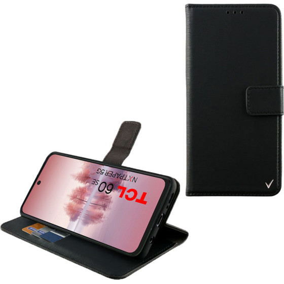 Volte-Tel ���� Tcl 60/ 60 Se Nxtpaper /60R 6.7'' Allure Magnet Book Stand Clip BLACK