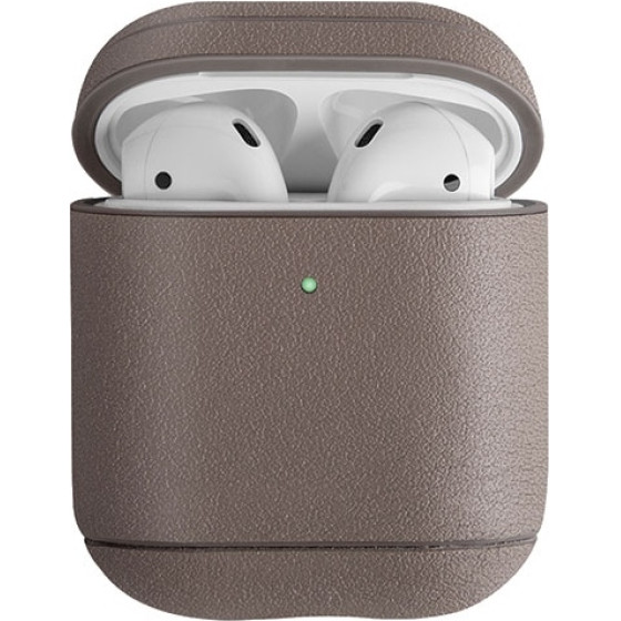 UNIQ Terra Case Airpods 1/2 gen. Genuine Leather Beige - (UNIQ-AIRPODS(2019)-TERBEG)