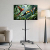 Gembird Tv Floor Stand Tilt With Caster Wheels 32'-55' Black - (TVS-55T-03)