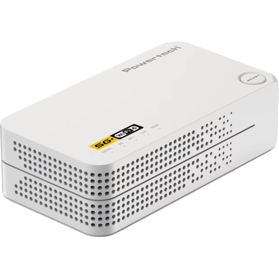 Powertech 5G Mobile Router Wifi 6, AX1800 Dual band, 4000mAh - (PT-1511)