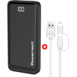 Powertech Power Bank �� ����� & ������� Usb �� Micro/Lightning 10000mAh - (BNDL-0197)