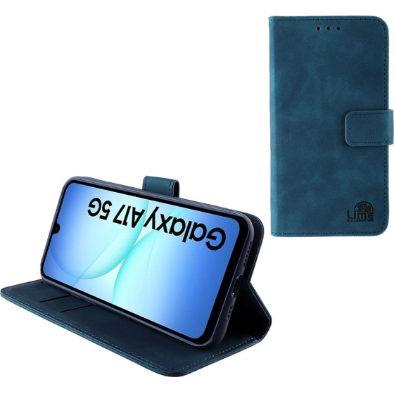 Lime Successories Lime ���� Samsung A17 4G A175/A17 5G A176 6.74'' Essential Magnet Book Stand Clip Dark BLUE