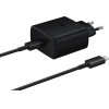 Samsung EP-TA845EWe 45W Wall Charger With USB-C Cable EP-DW767JWe 45W 1.8m (Oob Bulk - Replacement Packaging) - Black EP-TA845EWe + EP-DW767JWe - (EP-TA845EBe + EP-DW767JBE)