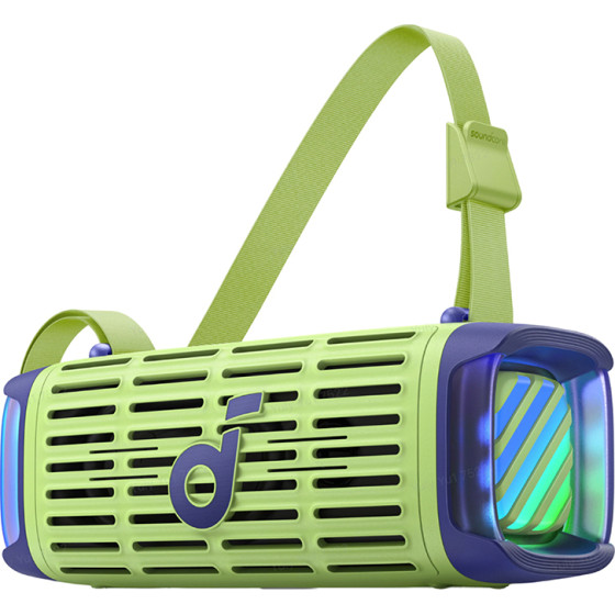 Anker - Wireless Speaker Soundcore Boom 3i - Rugged, Lightshow, 50W, 16H Playtime, IP68, 2x Bass Power - Green - (D5100060)