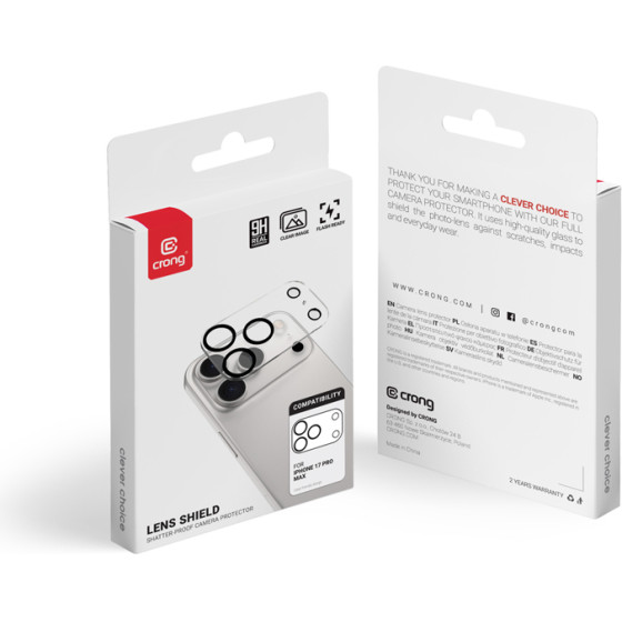 Crong Lens Shield - Camera And Lens Glass Iphone 17 Pro Max - (CRGLSIP1769P)