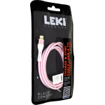 Leki ������� �������� ��� �������� Black Concept USB-A �� Lightning Braided ��� 1m - (11015)