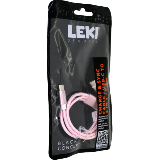 Leki ������� �������� ��� �������� Black Concept USB-C �� Multiport USB-C/Lightning/Microusb Braided ��� 0.3m - (11021)