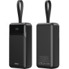 BWOO 65W Powerbank 30000 Mah 2x USB-A, 1 x USB-C With Lcd display, black