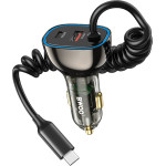 BWOO CC96C Pd Car Charger 1x USB-C 1 x Usb Port 30W gray